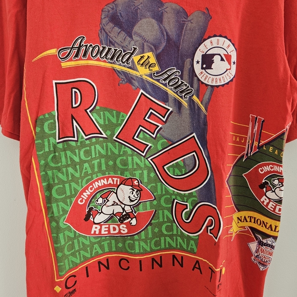 Vintage Salem Sportswear Shirt Large Cincinnati Reds Baseball MLB 1992 USA - Picture 2 of 7